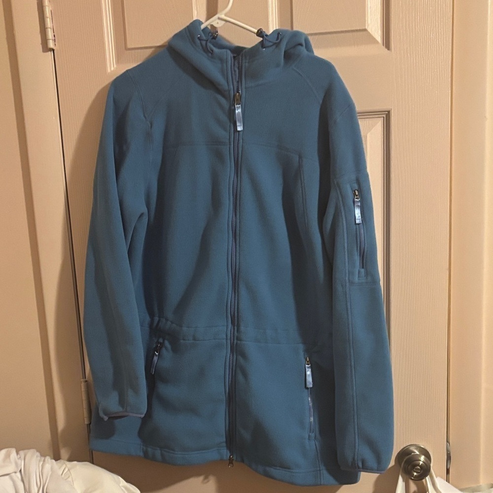 Lands' End Kids Blue Hooded Puffer Jacket